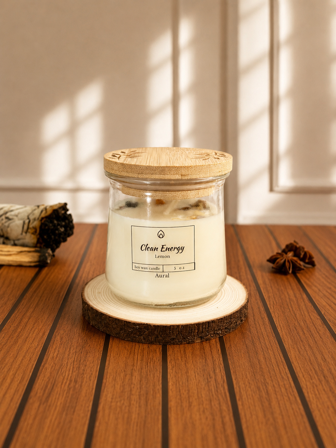 Clean Energy Lemon Soy Candle