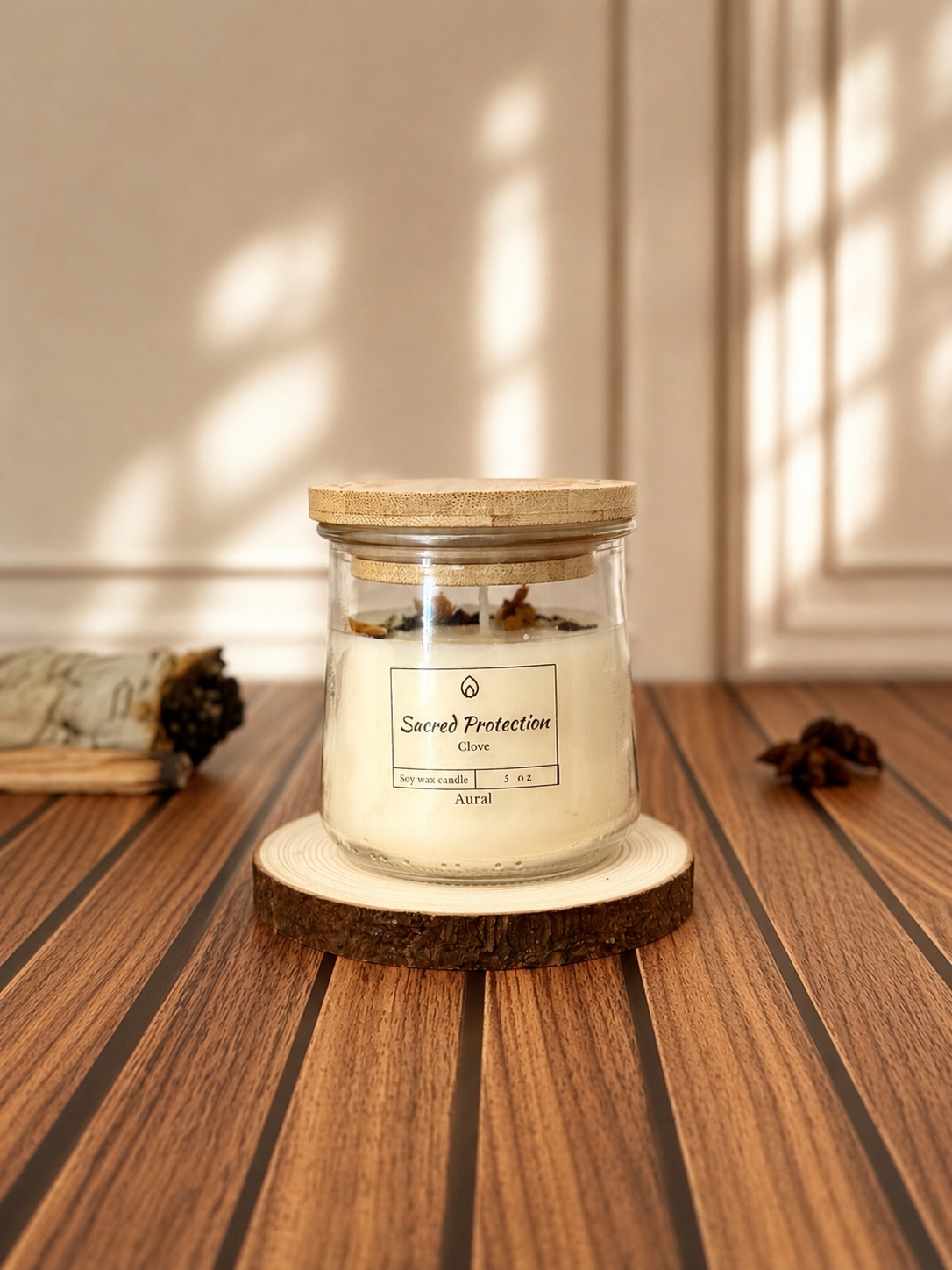 Sacred Protection Clove Soy Candle