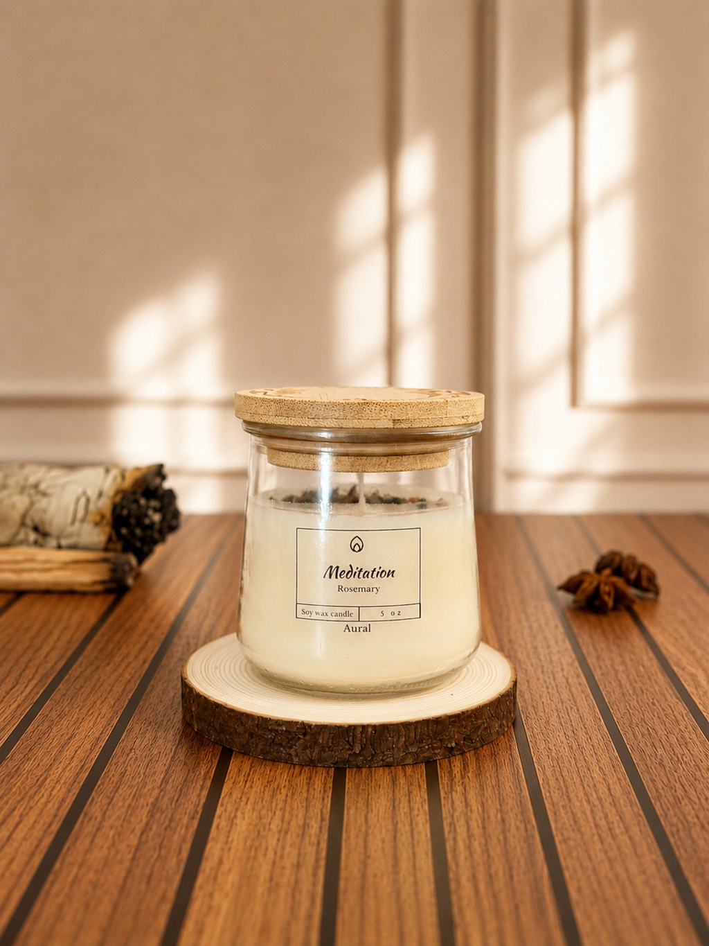 Meditation Rosemary Soy Candle