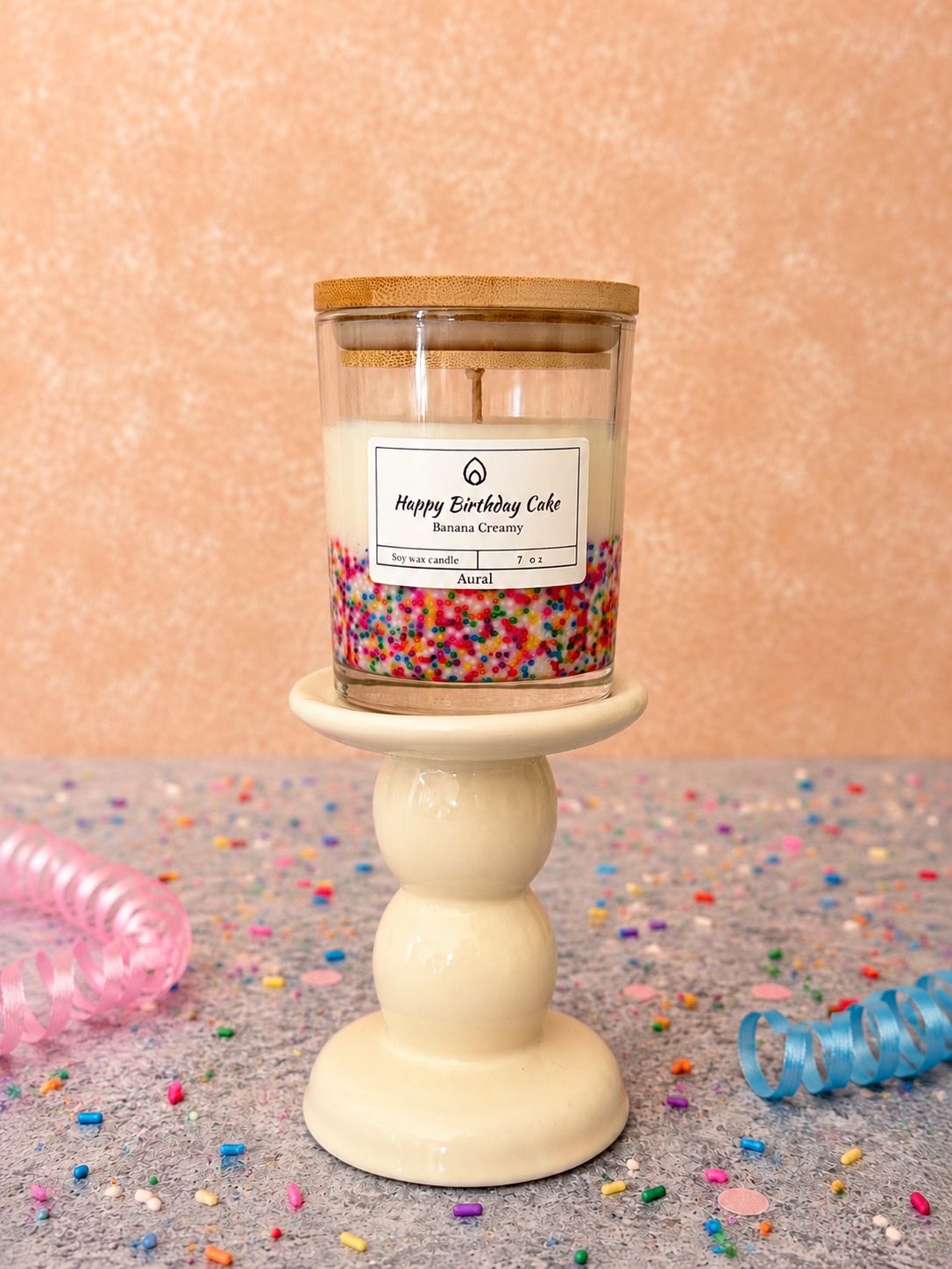 Banana Cream Birthday Cake Soy Candle