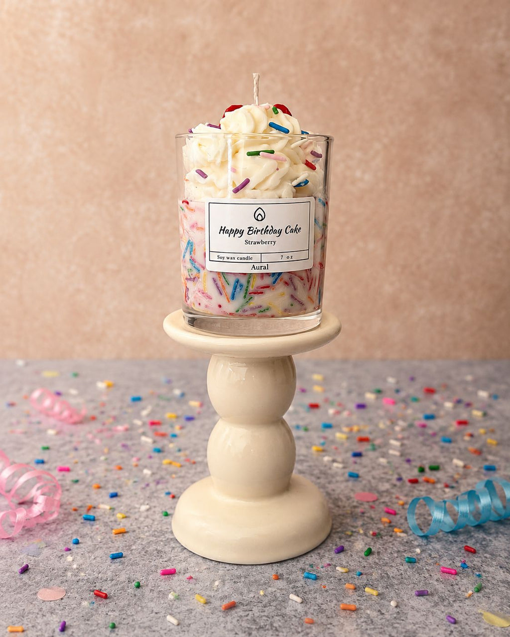 Strawberry Birthday Cake Soy Candle