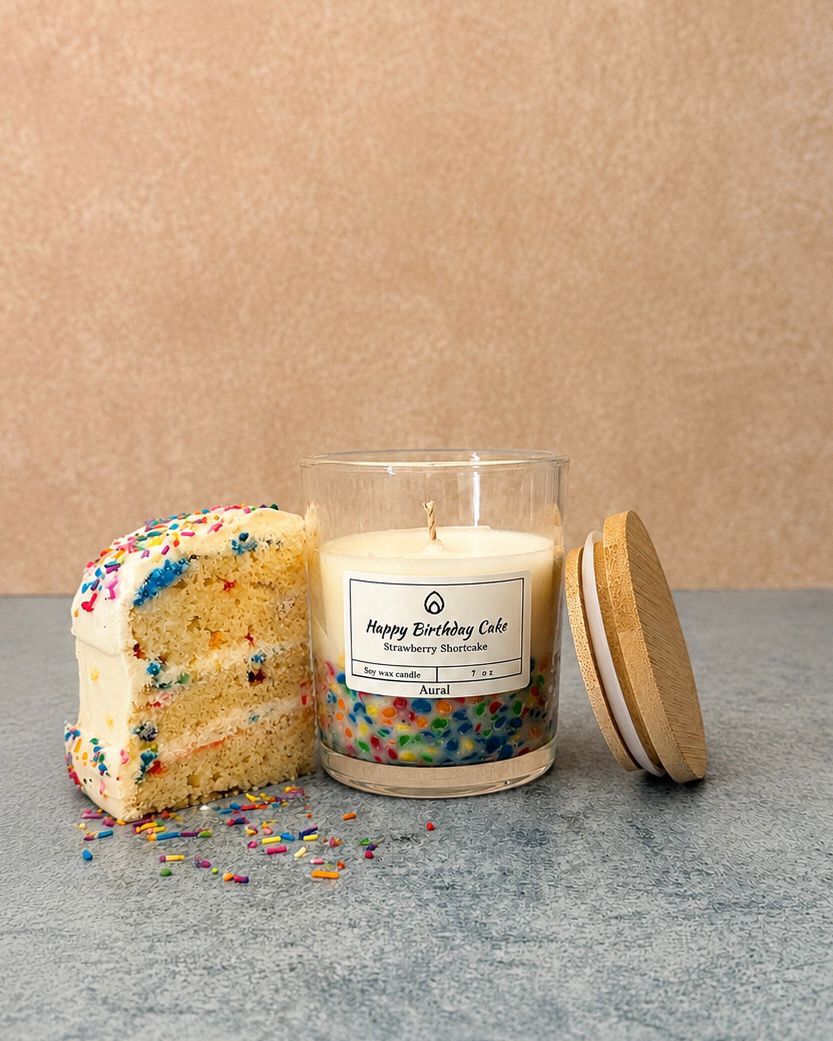 Banana Cream Birthday Cake Soy Candle