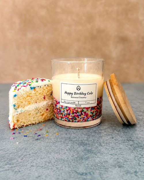 Banana Cream Birthday Cake Soy Candle